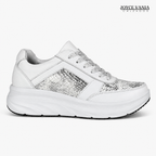 Zapatillas Urbanas de Cuero Mujer Ibeth plata