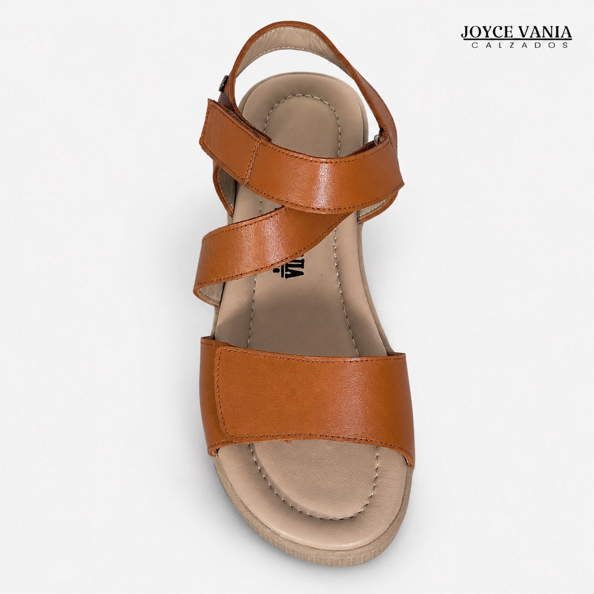 Sandalias de Cuero Mujer Ambar miel