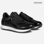 Zapatillas Urbanas de Cuero Mujer Cadencia negro
