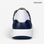 Zapatillas Urbanas de Cuero Mujer Mabel azul marino