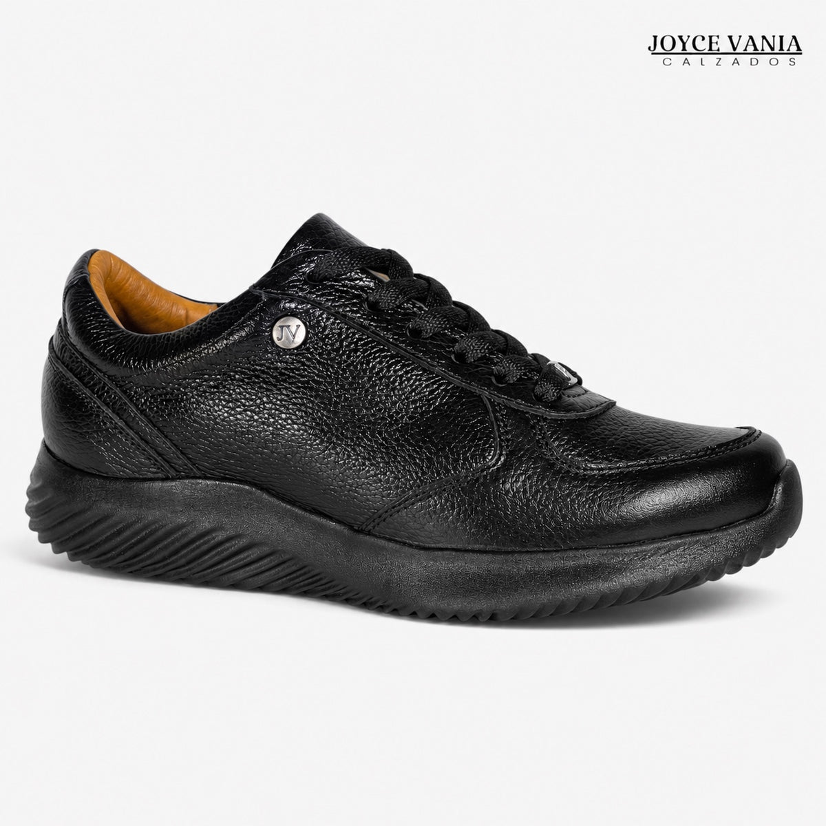 Zapatillas Urbanas de Cuero Mujer Mayra negro