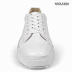 Zapatillas Urbanas Mujer de Cuero Samira Blanco