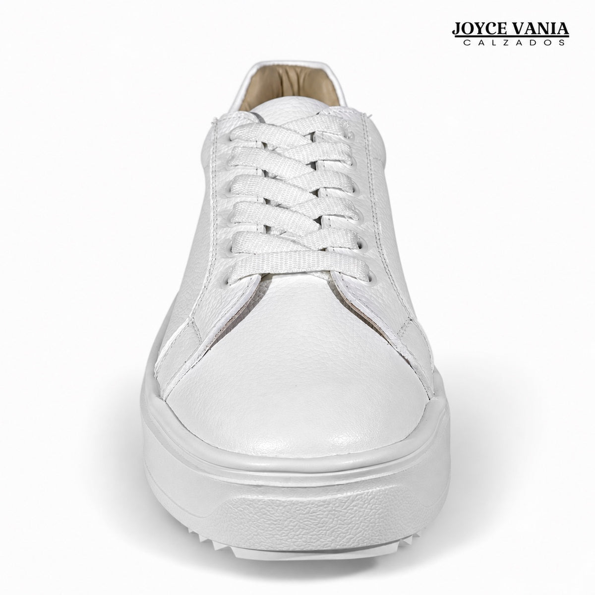 Zapatillas Urbanas Mujer de Cuero Samira Blanco