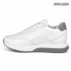 Zapatillas Urbanas de Cuero Mujer Aura blanco