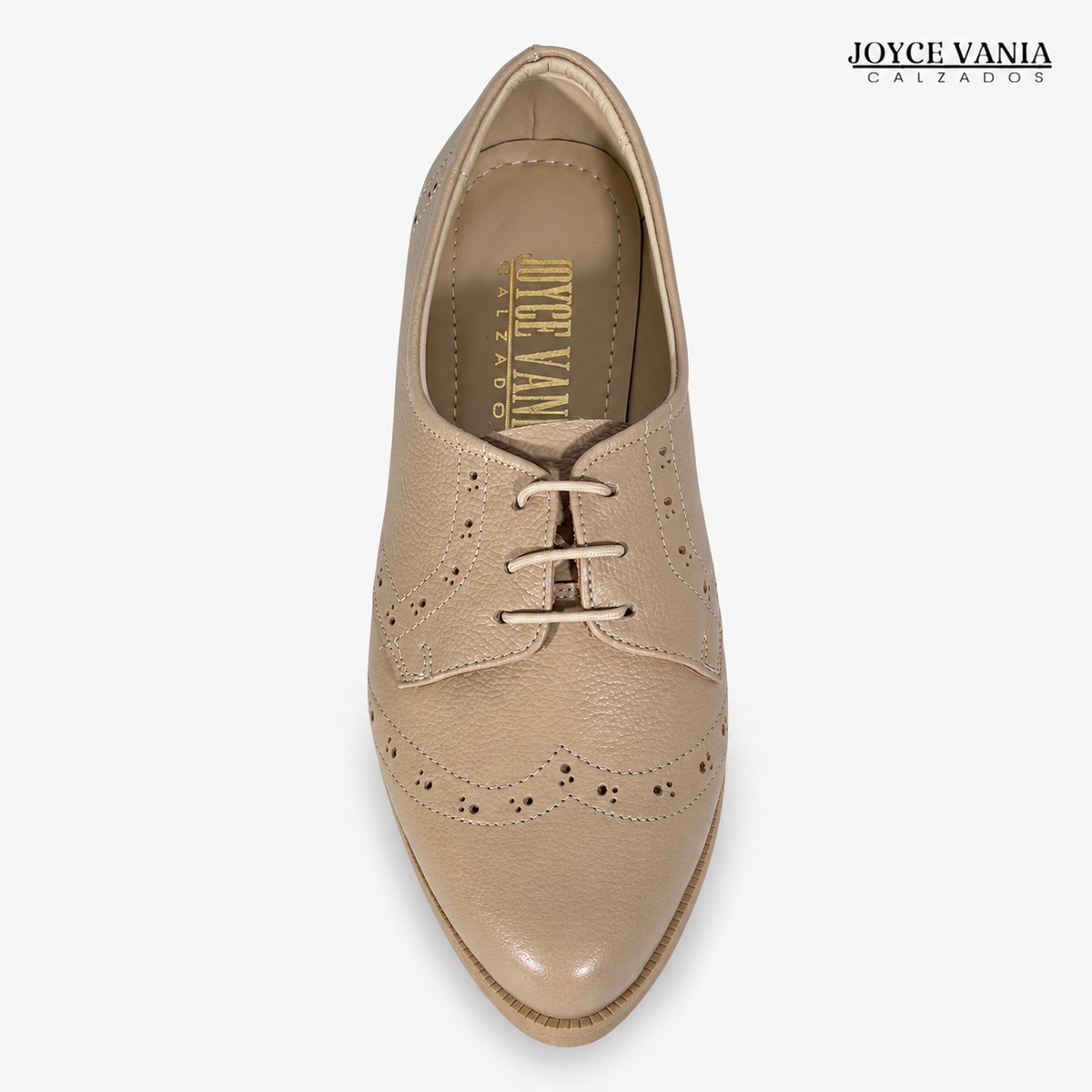 Zapatillas Urbanas de Cuero Mujer Jane beige