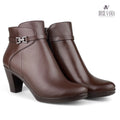 Botines de Cuero Mujer Dalila Marron