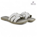 Sandalias de Cuero Mujer Desire Hueso