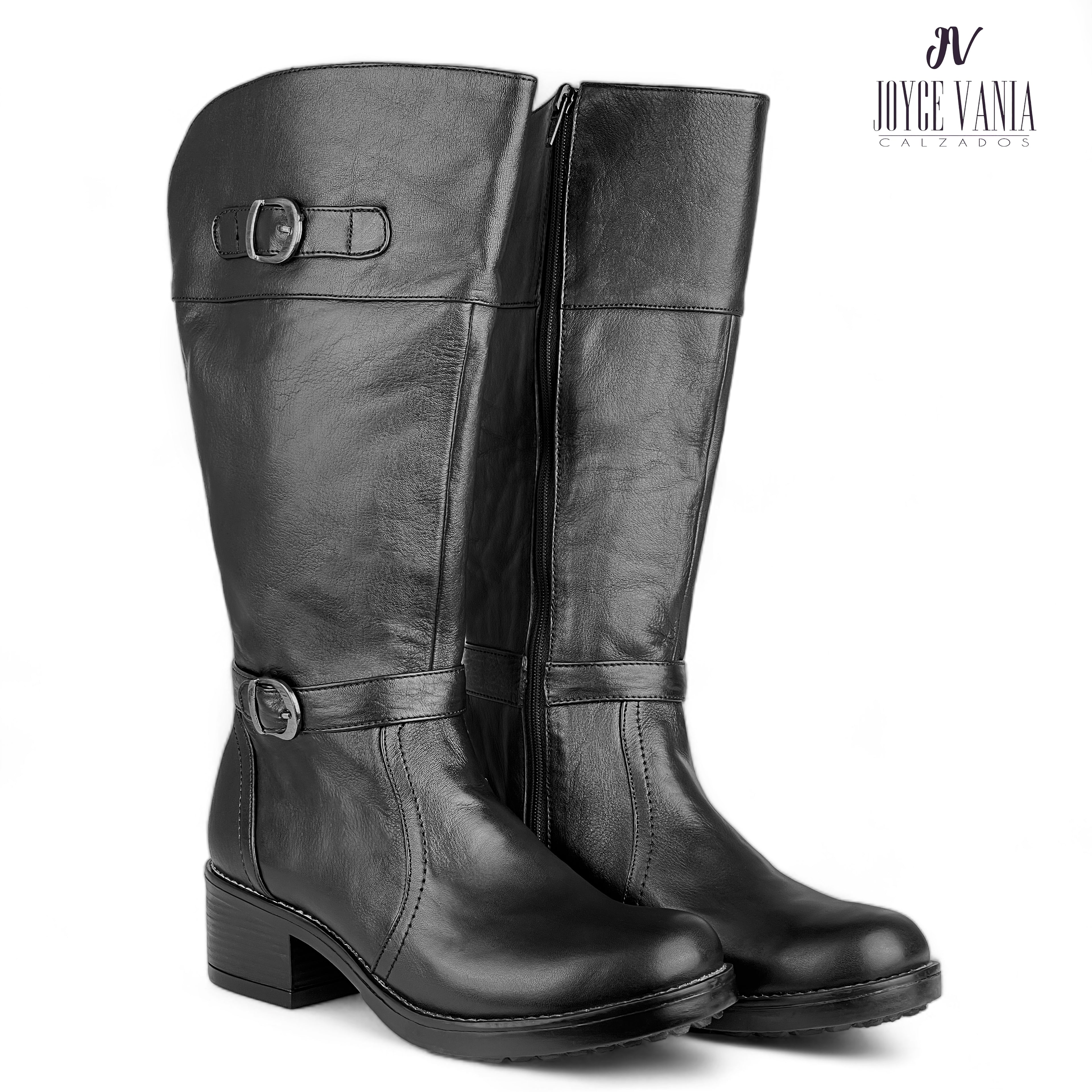 Botas Mujer de Cuero Deysi Negro
