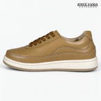 Zapatillas Urbanas de Cuero Mujer Jimena beige
