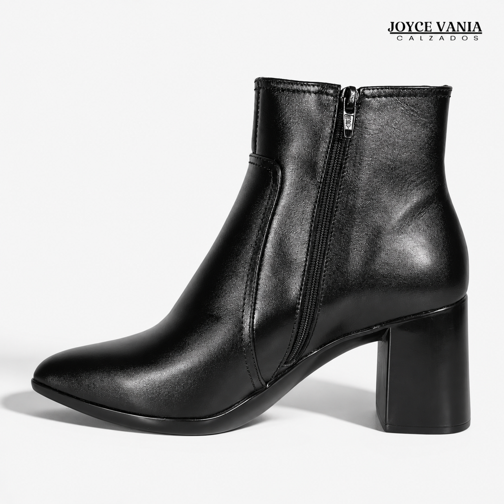 Botines Mujer de Cuero Irene negro