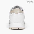 Zapatillas Urbanas de Cuero Mujer Laura blanco/nude