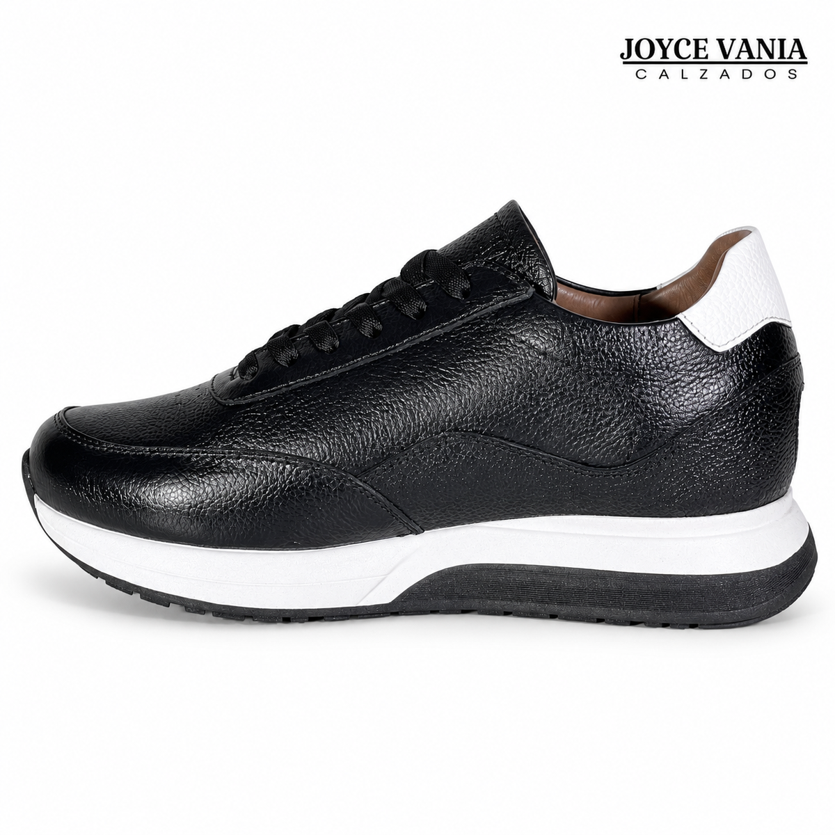 Zapatillas Urbanas de Cuero Mujer Aura negro