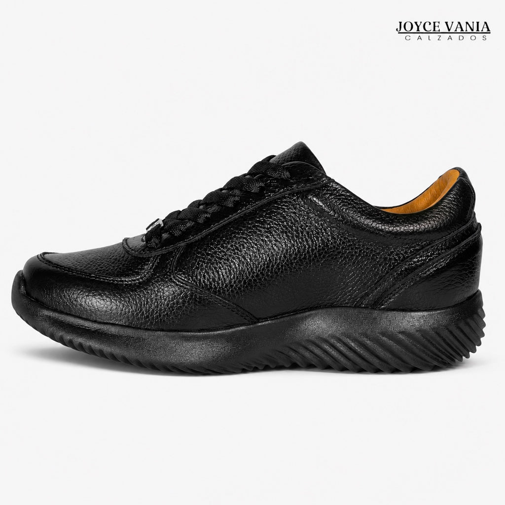 Zapatillas Urbanas de Cuero Mujer Mayra negro
