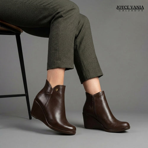 Botines Mujer de Cuero Eliana Marron