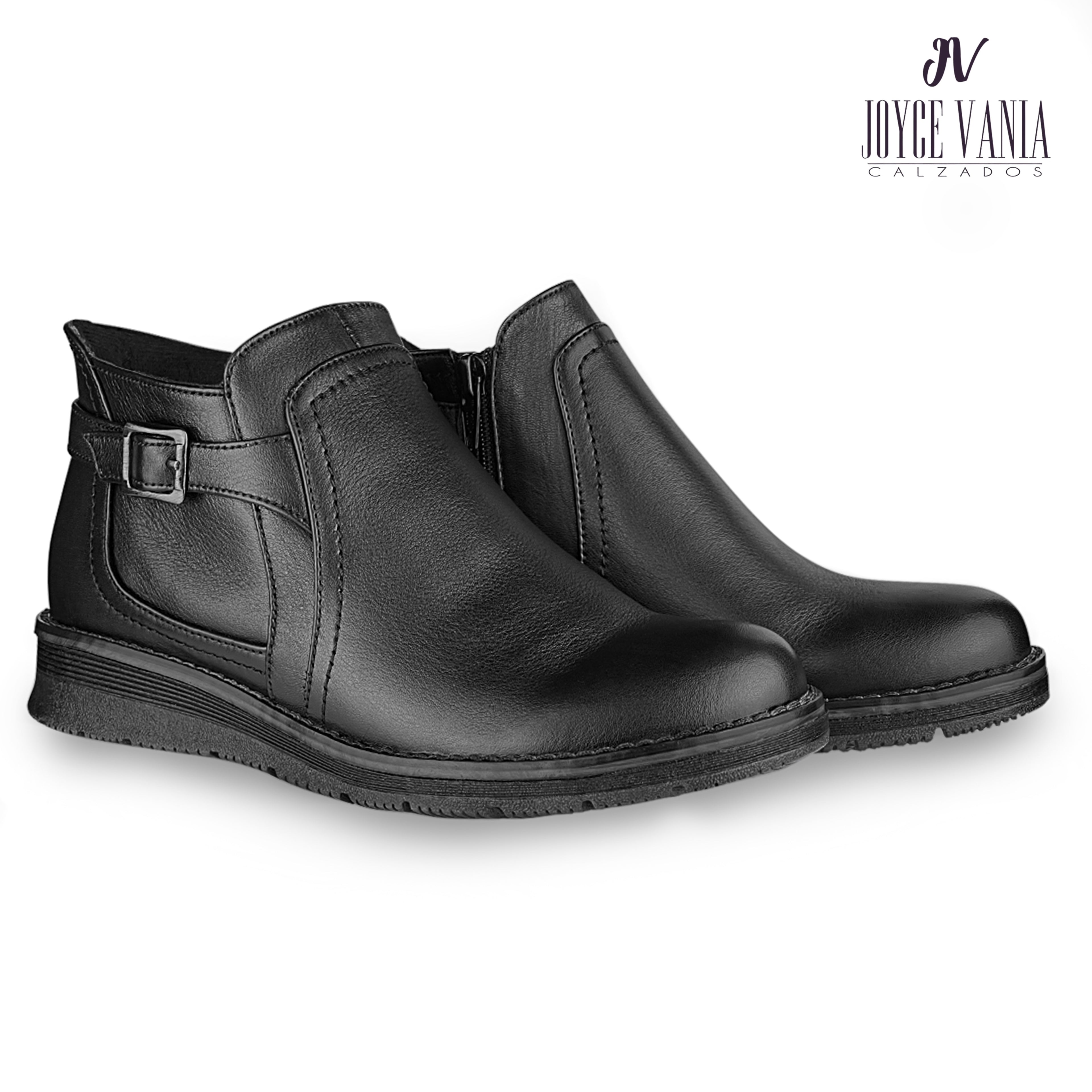 Botines Mujer de Cuero Emilia Negro