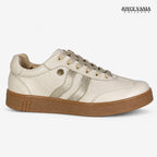 Zapatillas Urbanas De Cuero Mujer Ivonne Hueso
