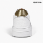 Zapatillas Urbanas Mujer de Cuero Regina Blanco