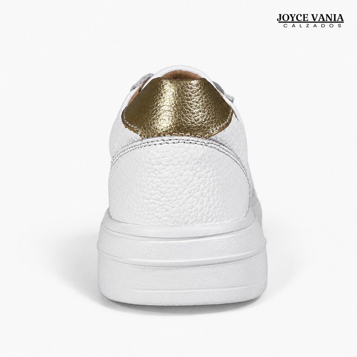 Zapatillas Urbanas Mujer de Cuero Regina Blanco