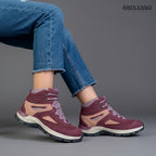 Zapatilla de Cuero para Niñas Ofelia uva