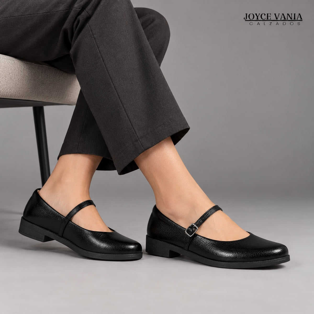 Zapatillas Urbanas de Cuero Mujer Sandra negro