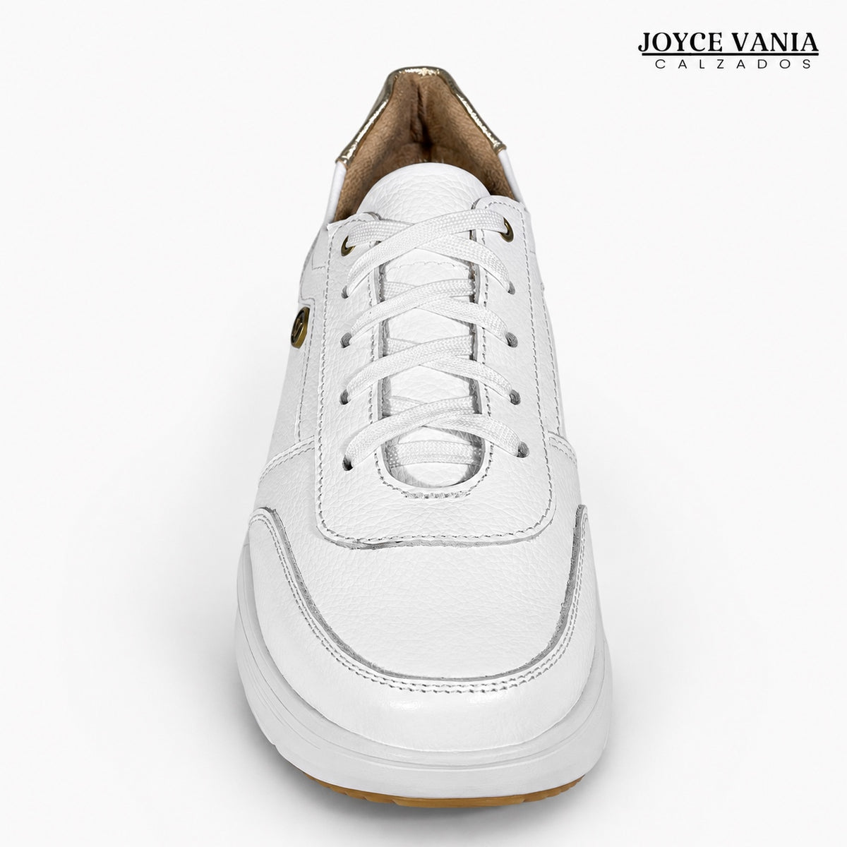 Zapatillas Urbanas de Cuero Mujer Mireyda blanco DOS