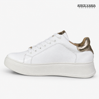 Zapatillas Urbanas Mujer de Cuero Bruna Blanco