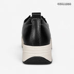 Zapatillas Urbanas de Cuero Mujer Kelly negro