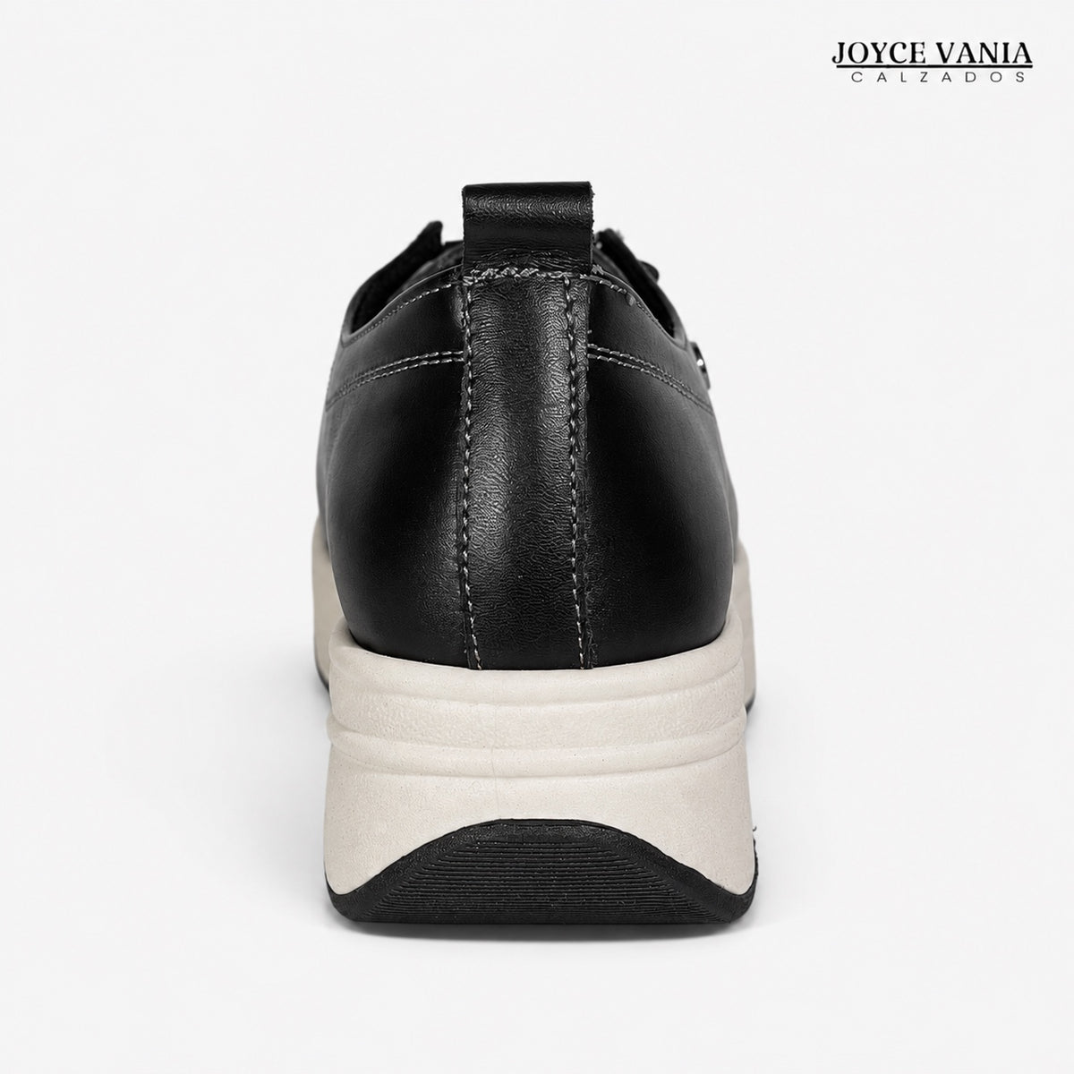 Zapatillas Urbanas de Cuero Mujer Kelly negro