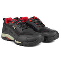 Zapatillas Urbanas de Cuero Niños Fabricio Negro / Rojo