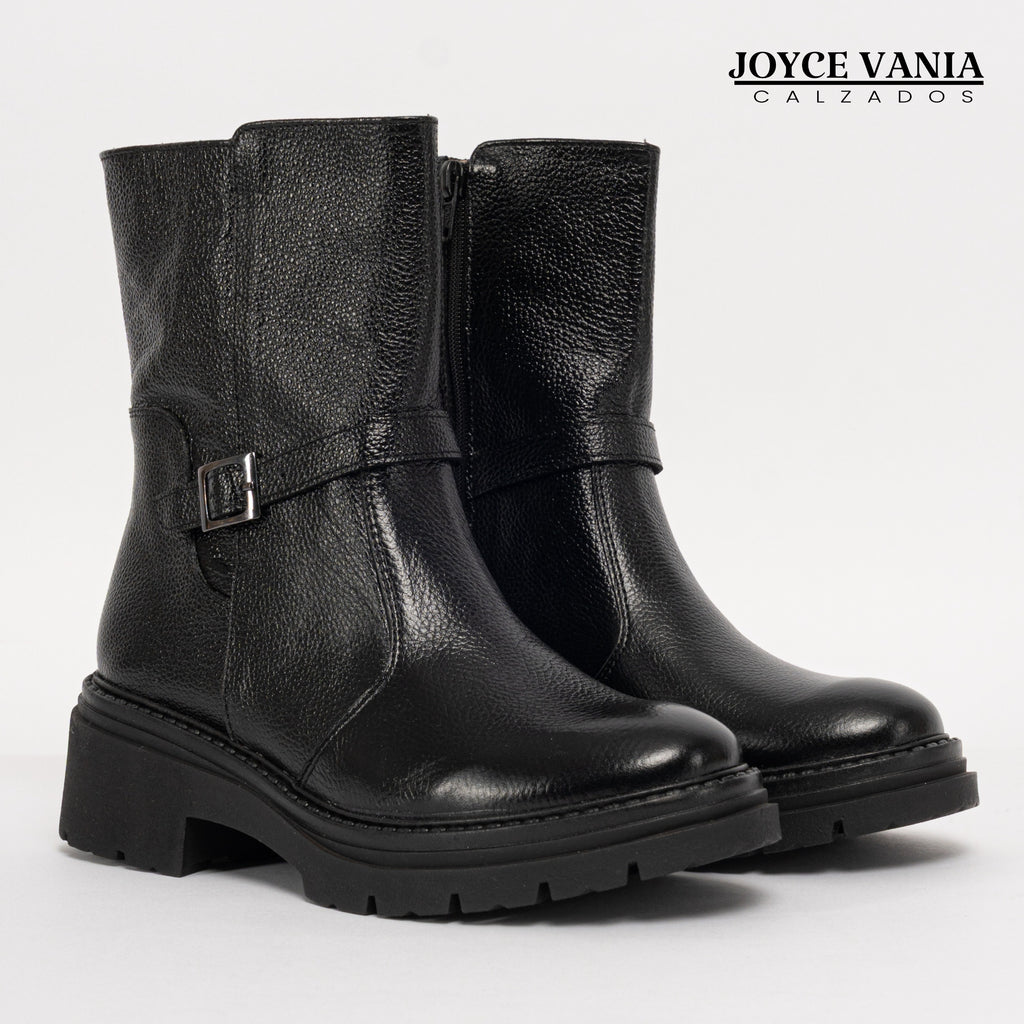 Botas Mujer de Cuero Francesca Negro