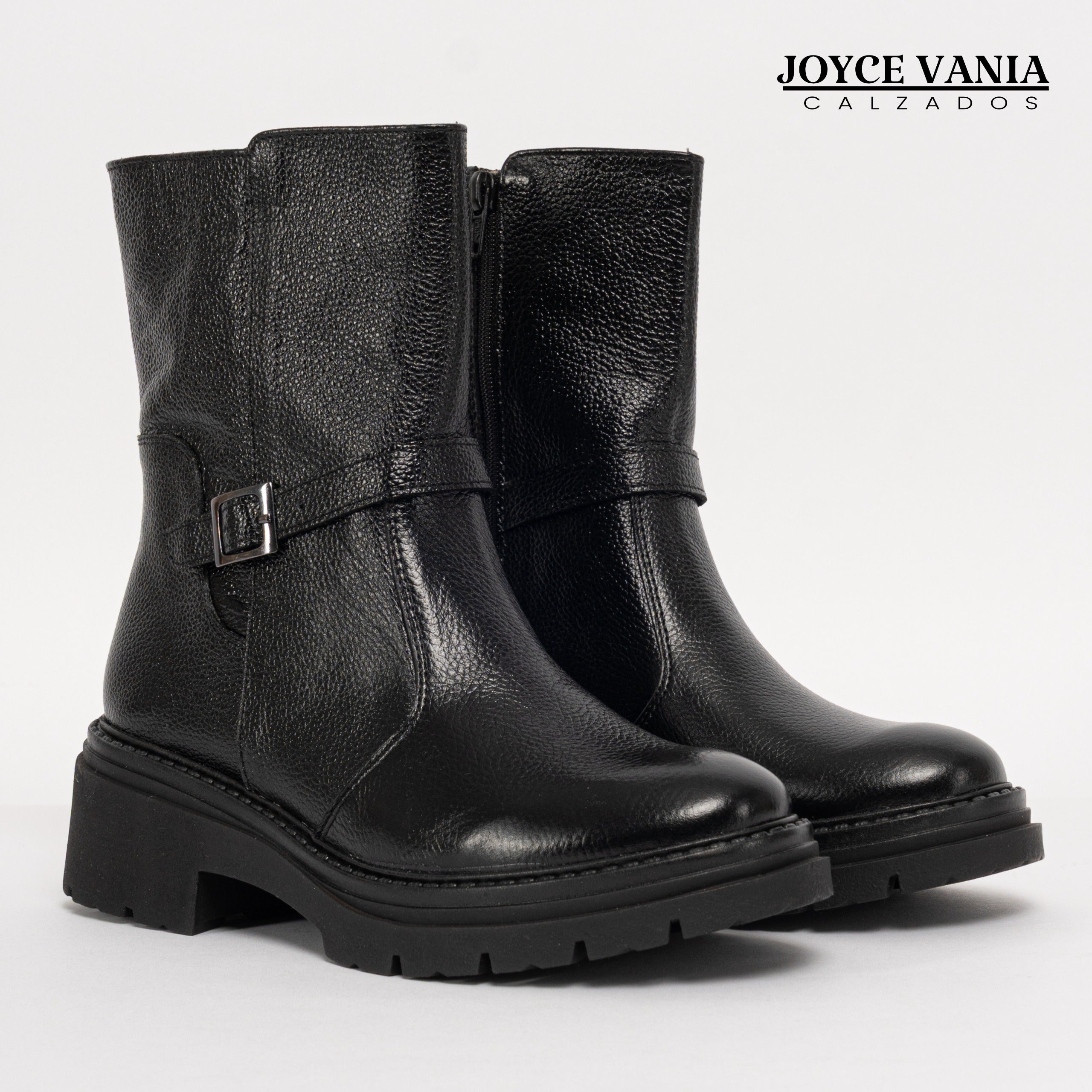 Botas Mujer de Cuero Francesca Negro