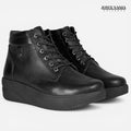 Botines Mujer de Cuero Francis Negro