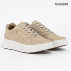 Zapatillas Urbanas Mujer de Cuero Gaela Nude