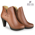 Botines Mujer de Cuero Genovia Cobre