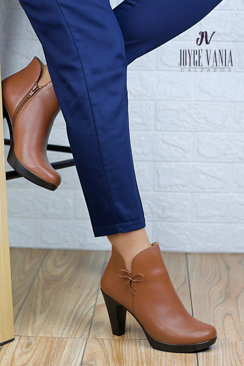 Botines Mujer de Cuero Genovia Cobre