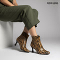Botines de Cuero Mujer Giulia Miel
