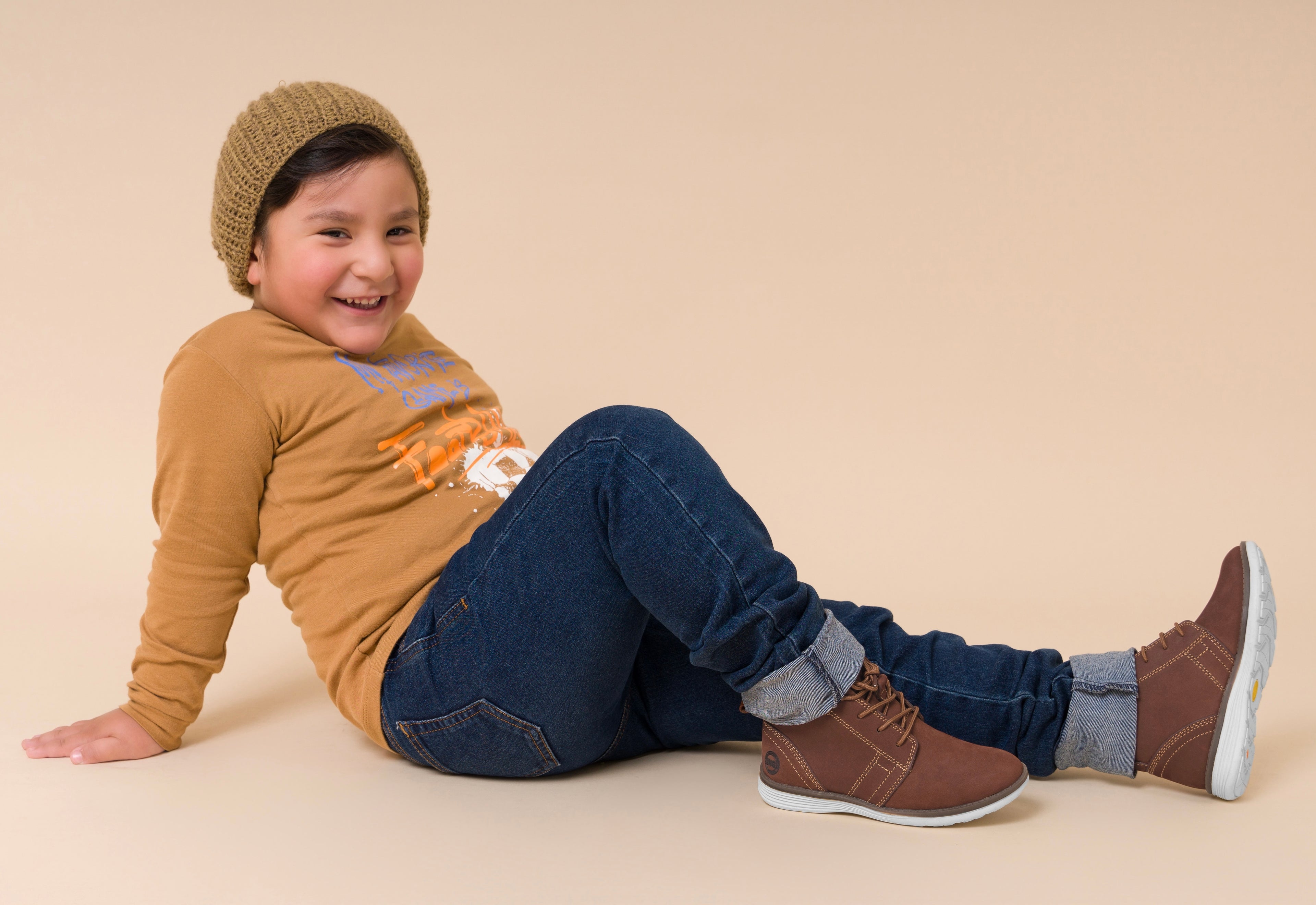 Zapatillas Urbanas de Cuero Niños Huguito Apache