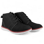 Zapatillas Urbanas de Cuero Niños Huguito Negro