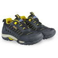 Zapatillas Urbanas de Cuero Niños Fabricio Negro / Amarillo
