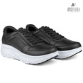 Zapatillas Urbanas Mujer de Cuero Ibeth Negro/ Blanco