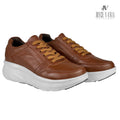 Zapatillas Urbanas Mujer de Cuero Ibeth Caramelo