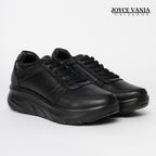 Zapatillas Urbanas Mujer de Cuero Ibeth Negro