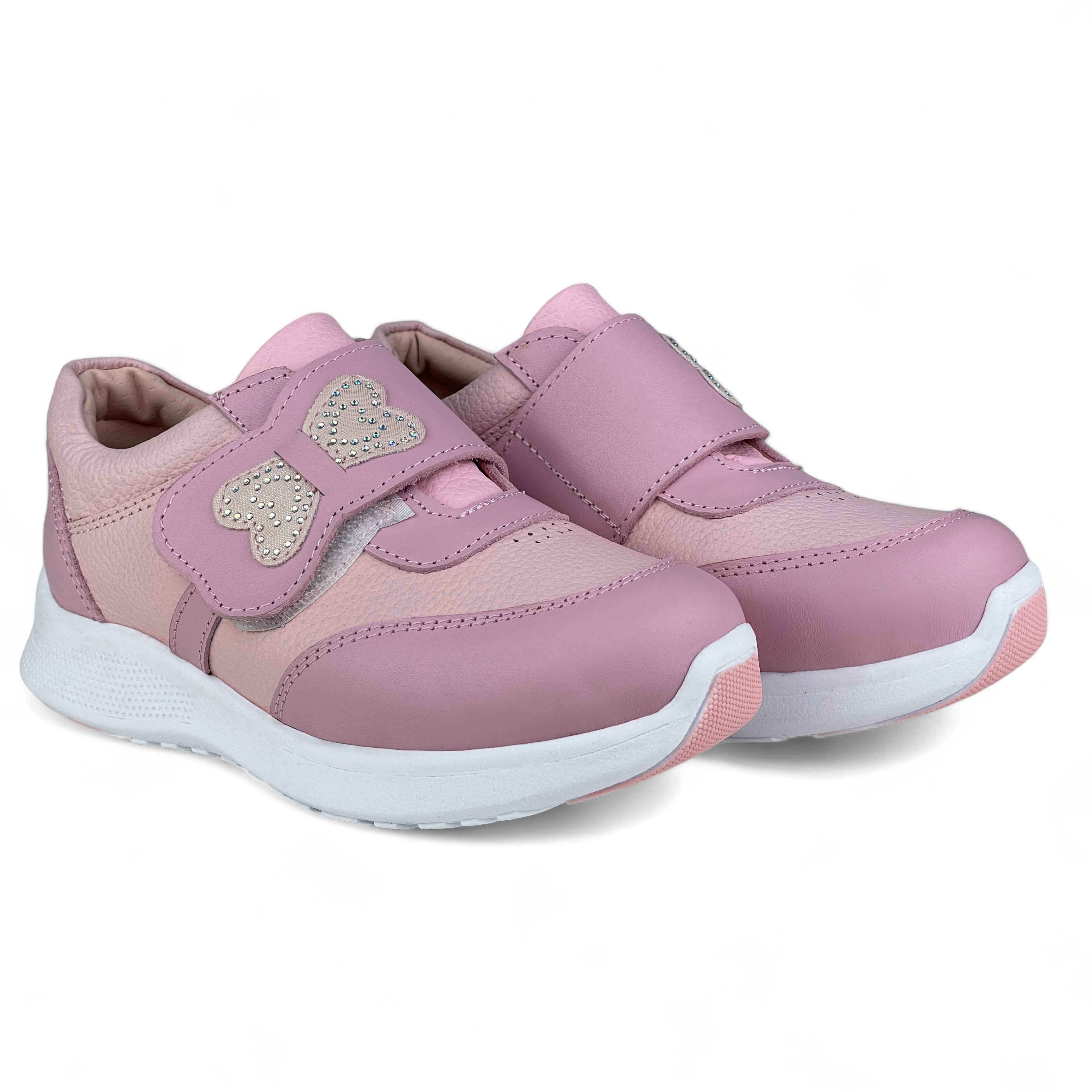 Zapatillas de Cuero Niñas Illary Rosado Matizado