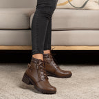 Botines Mujer de Cuero Iris Marron