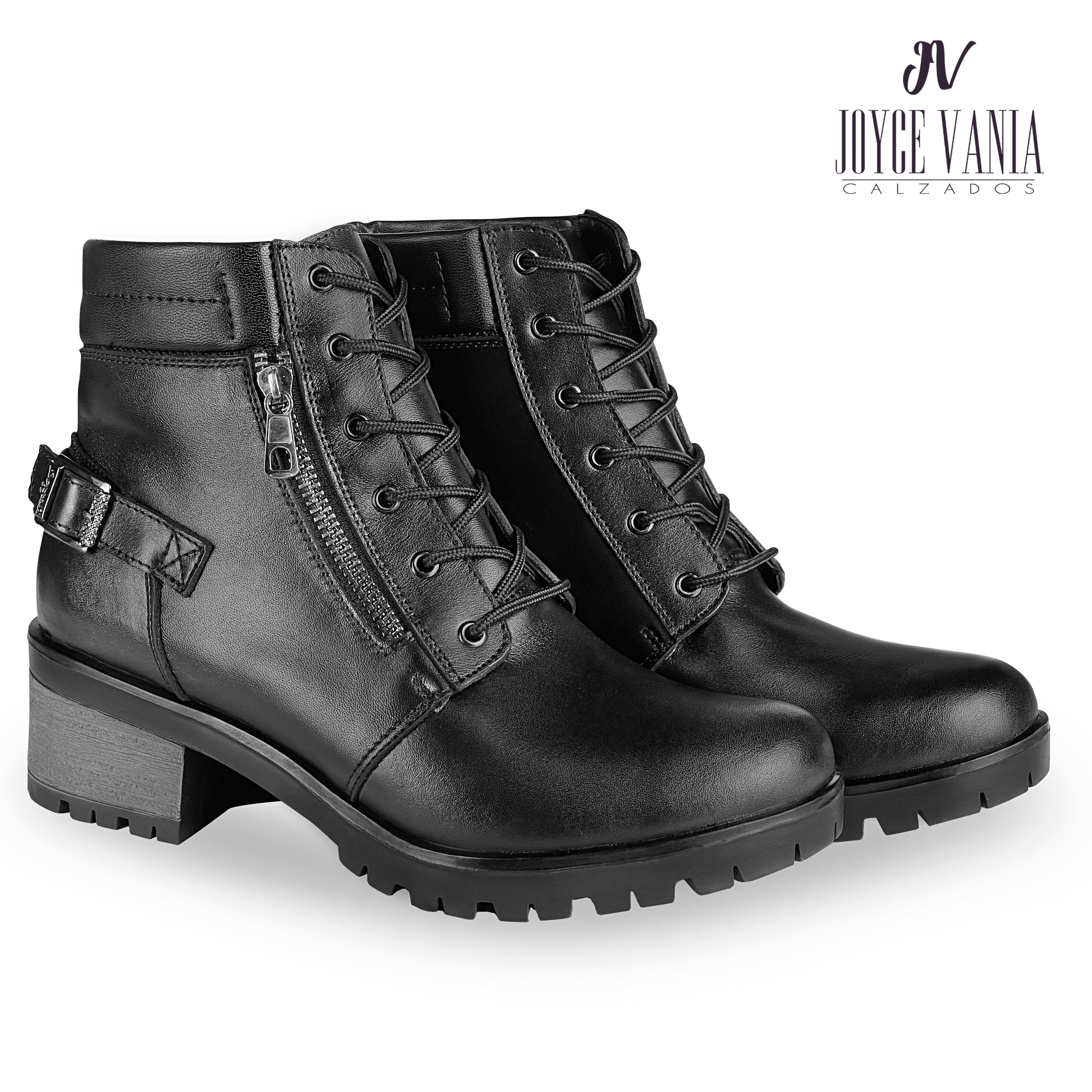 Botines Mujer de Cuero Iris Negro