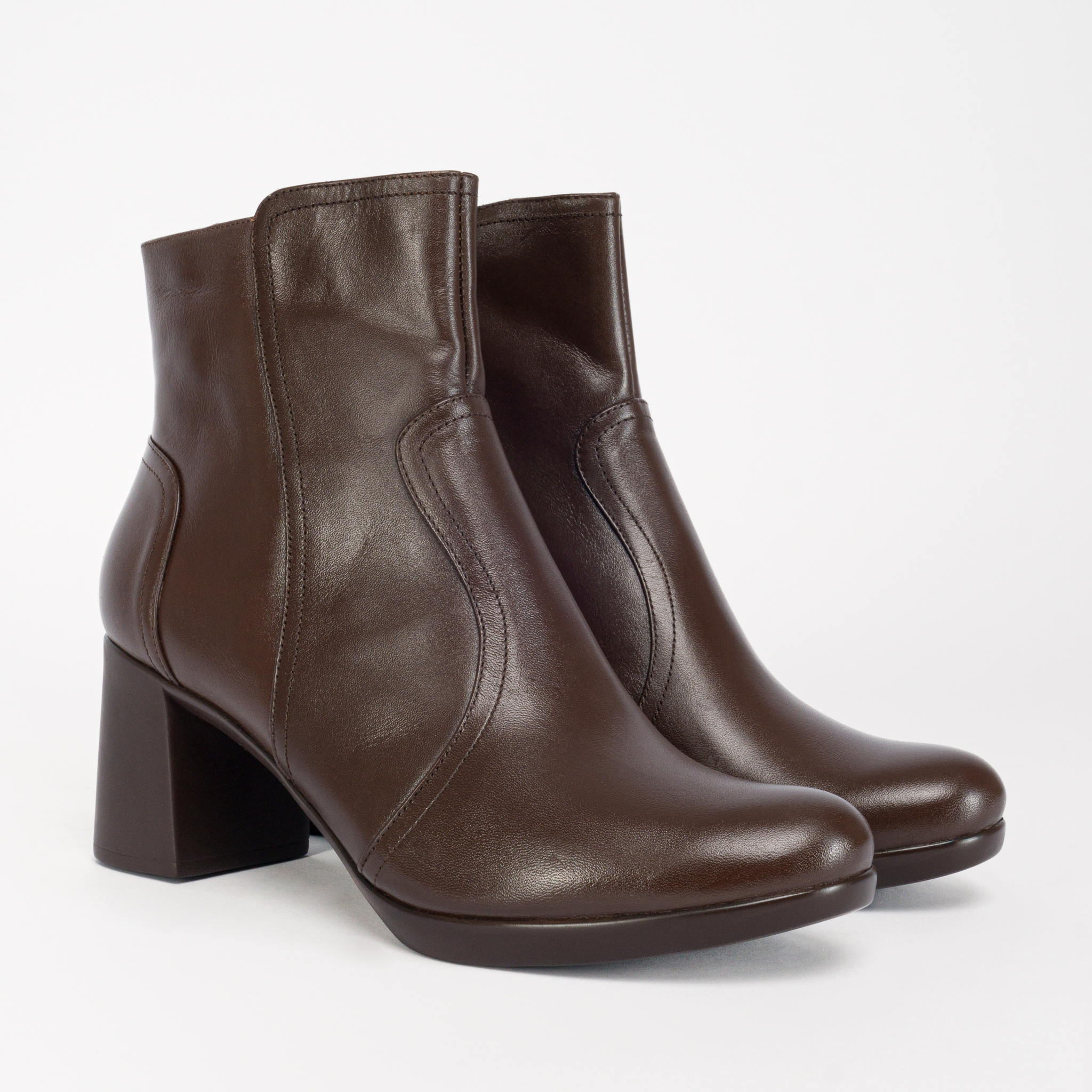 Botines Mujer de Cuero Julieta Marron