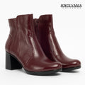 Botines Mujer de Cuero Julieta Vino