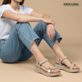 Sandalias de Cuero Mujer Karina Nude