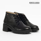 Botines Mujer de Cuero Letizia Negro