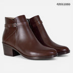 Botines Mujer de Cuero Madrid Marron